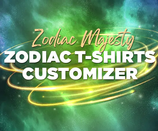 zodiac signs t-shirts collection by zodic majesty