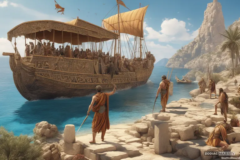 Jason, a heroic figure and the leader of the Argonauts, set out on a perilous journey to obtain the Golden Fleece - Zodiac Majesty