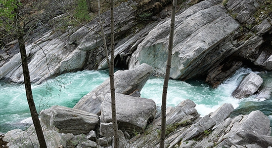River with strong current