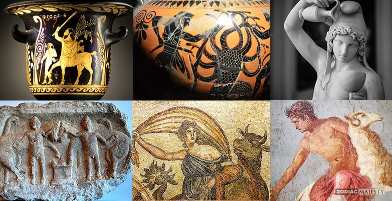 In the ancient Greece, zodiac signs were everywhere