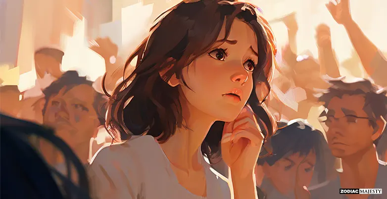 stressed before speaking in front of a crowd