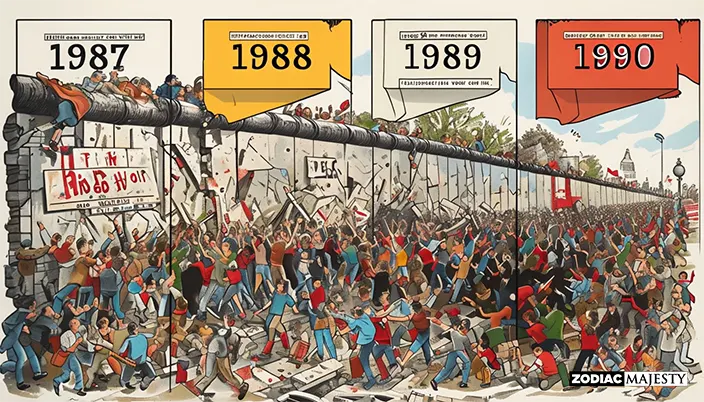The fall of the Berlin Wall occurred in which year