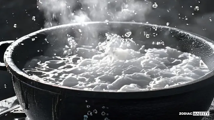 Water boils at 100 degrees Celsius (212 degrees Fahrenheit) at sea level