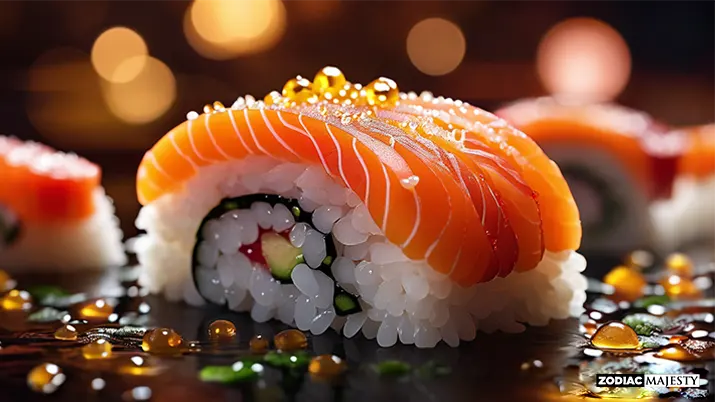 What is the primary ingredient in traditional sushi