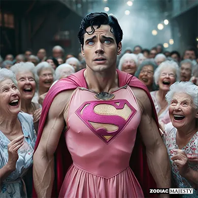 superpowers-old ladies laughing to pink superman - after text image